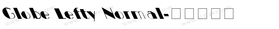 Globe Lefty Normal字体转换